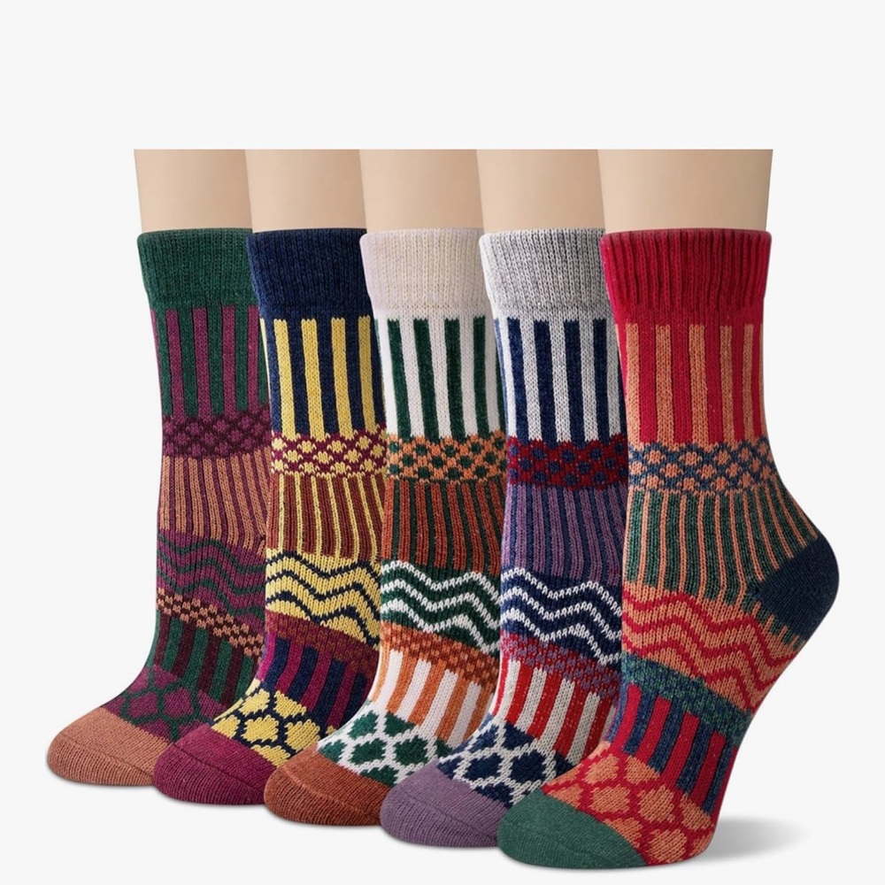 Colorful Patterned Socks Set